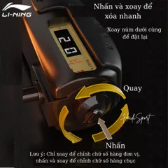 Kìm Bóp Tay Có Đếm Số Li-Ning Điều Chỉnh Lực 5-60kg - Dụng Cụ Tập Thể Hình, Tăng Cường Sức Mạnh Tay, Hàng Chính Hãng