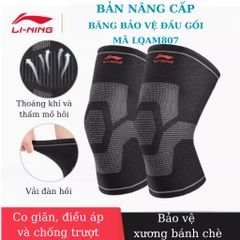 Băng bảo vệ đầu gối Li-Ning LQAM807 - Thiết kế điều áp chống trượt, hỗ trợ tối ưu cho thể thao và gym, thoáng khí, chất lượng cao
