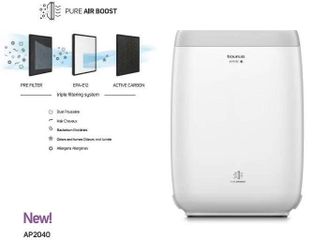 Máy lọc không khí Taurus AP2040 - Lọc hiệu quả 99.5% cho không gian 75m2, chế độ ban đêm yên tĩnh 22dB, cảm biến PM2.5 thông minh