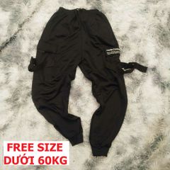 Quần Jogger Thể Thao Nam Nữ - Quần Tập Gym Đen Dây Hộp, Phong Cách Unisex Thoải Mái, Dễ Phối Đồ, FREESIZE, Thích Hợp Mọi Hoạt Động