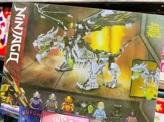 Bộ Đồ Chơi Lắp Ráp Ninjago 3020 - Rồng Có Cánh Màu Đen Trắng Dành Cho Trẻ Em Từ 14 Tuổi, 767 Chi Tiết Sáng Tạo