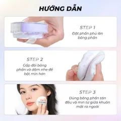 Phấn Phủ Kiềm Dầu SACE LADY - Bột Không Thấm Nước, Lớp Mờ Hoàn Hảo, Độ Bám Dài, Làm Sáng Da 10,5g