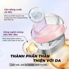 Phấn Phủ Kiềm Dầu SACE LADY - Bột Không Thấm Nước, Lớp Mờ Hoàn Hảo, Độ Bám Dài, Làm Sáng Da 10,5g