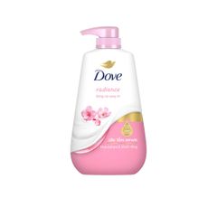 Sữa Tắm Serum Dove Hoa Anh Đào & Muối Hồng Radiance 500g - Làm Sạch & Nuôi Dưỡng Da Mềm Mại, Hương Hoa Ngọt Ngào Tươi Mát
