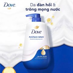 Sữa Tắm Dove Pro-Ceramide Moisture Renew 500g - Dưỡng Ẩm Sâu, Đàn Hồi, Trông Mọng Nước, Hương Thơm Dài Lâu