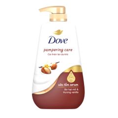 Sữa Tắm Serum Dove Bơ Hạt Mỡ & Vanilla 500g - Dưỡng Ẩm Hiệu Quả, Làm Mềm Da, Hương Thơm Ngọt Ngào Chăm Sóc Da Khô