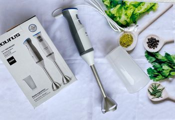 Máy Xay Sinh Tố Cầm Tay Taurus BAPI 1000W - Động Cơ Mạnh Mẽ, 20 Tốc Độ, Lưỡi Dao Thép Không Gỉ, Phụ Kiện BPA Free, Dễ Dàng Sử Dụng