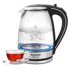 Ấm Siêu Tốc Taurus AROA Glass VER III KE2200 - Bình Đun Nước Thân Kính, Tự Động Ngắt, An Toàn, Dung Tích 1.8L, Công Suất 2200W