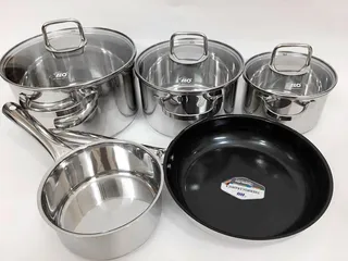 Bộ Nồi Elo Clio 5 Chiếc Inox 304 Cao Cấp - Bộ Nồi Đun Nấu Chống Dính, Phù Hợp Mọi Món Ăn, Bếp Gas & Từ, Xuất Xứ Đức
