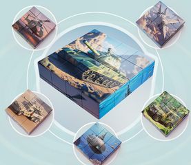 Đồ Chơi Lắp Ghép Nam Châm 16 Khối 6 Trong 1 - Khủng Long, Động Vật, Phi Hành Gia, Xe Cộ - Phát Triển Tư Duy Cho Bé