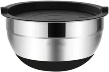 Bát Trộn ELO Inox Kích Thước 24x13cm - Bộ Đồ Bếp Chất Liệu Bền và Sang Trọng với Nắp Nhựa và Đáy Silicone