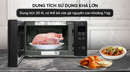 Lò Vi Sóng LG MS2032GAS 20 Lít - Thiết Kế Hiện Đại, Công Suất 700W, Chất Liệu Thép Không Gỉ Easy Clean™