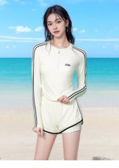 Bikini Đồ Bơi Nữ Kín Đáo Tay Dài Quần Đùi - Thiết Kế Thoải Mái, Nhiều Màu Sắc, Phù Hợp Đi Biển và Tiệc Hồ Bơi