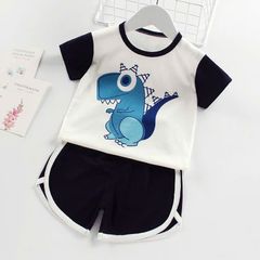 Set Đồ Bộ Bé Trai Họa Tiết Khủng Long Cotton - Thời Trang Cho Trẻ Em - Quà Tặng Đáng Yêu