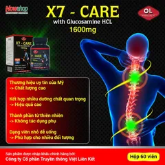 Viên uống bổ khớp X7-Care Olympian Labs 60 viên - Glucosamine, hỗ trợ giảm đau và tái tạo dịch khớp cho người thoái hóa khớp.