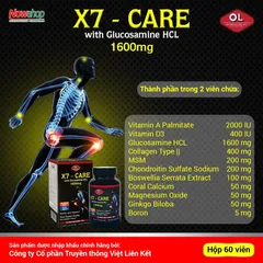 Viên uống bổ khớp X7-Care Olympian Labs 60 viên - Glucosamine, hỗ trợ giảm đau và tái tạo dịch khớp cho người thoái hóa khớp.