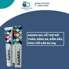 Gel Azemix 20g - Hỗ trợ mờ thâm, sáng da, giảm dầu, phục hồi làn da, chứa Azelaic Acid và Niacinamide, phù hợp cho da mụn nhạy cảm