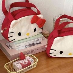 Túi Đựng Mỹ Phẩm Du Lịch Hello Kitty - Túi Chất Liệu Vải Canvas Dễ Thương Cho Phái Đẹp, Quà Tặng Lý Tưởng