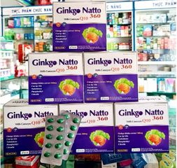 Hoạt huyết dưỡng não Ginkgo natto 360 hộp 100 viên (hàng date mới)