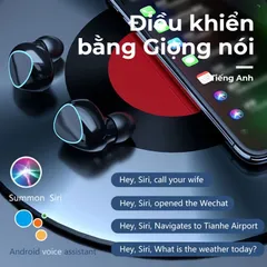 Tai Nghe Bluetooth M10 Pro - Tai Nghe Không Dây Phiên Bản Nâng Cấp Cảm Ứng, Âm Thanh CVC 8.0, Thời Gian Sử Dụng 3-4 Giờ, Dock Sạc 3500mAh