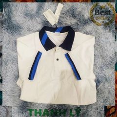 Áo Polo Nam Cổ Bẻ Trắng - Chất Cotton Mát Mẻ, Thiết Kế Đơn Giản, Dễ Phối Đồ, Phong Cách Trẻ Trung Năng Động