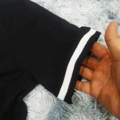 Áo Polo Nam Cổ Bẻ Kẻ Chéo Đen - Chất Cotton Mềm Mát, Thoáng Khí, phong cách Trẻ Trung, Dễ Phối Đồ, Thời Trang Nam