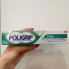 Keo Dán Hàm Răng Giả Poligrip Super - Không Mùi, Giữ Chặt Suốt 12 Giờ, Ngăn Ngừa Kích Ứng, Sản Phẩm Chăm Sóc Răng Miệng Từ Anh Quốc