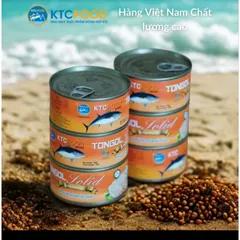 Cá Ngừ Ngâm Dầu KTC FOOD 185gr - Thực Phẩm Tiện Lợi, Ngon Chất Lượng Cao, Bổ Dưỡng Để Dùng Ngay Hoặc Kết Hợp Món Ăn