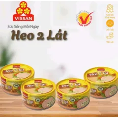 Heo 2 Lát Vissan - Thịt Heo Đã Nấu Chín, Hộp Thiếc 150g - Tiện Lợi Cho Bữa Ăn Và Du Lịch, Đậm Đà Hương Vị Truyền Thống