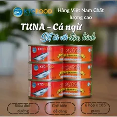 Cá Ngừ Sốt Cà Đậu Hành KTC FOOD - Hộp Thịt Cá Ngừ Tươi Ngon, Tiện Lợi Cho Bữa Ăn Nhanh Gọn, Đậm Đà Hương Vị Việt
