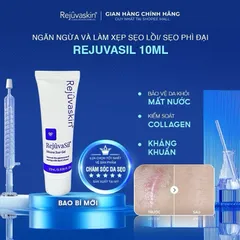 Kem làm mờ sẹo Rejuvasil Silicone 1ml, 10ml - Gel xóa sẹo lồi, phì đại từ Rejuvaskin Mỹ, an toàn cho mọi loại da