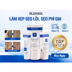 Kem làm mờ sẹo Rejuvasil Silicone 1ml, 10ml - Gel xóa sẹo lồi, phì đại từ Rejuvaskin Mỹ, an toàn cho mọi loại da