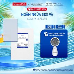 Miếng Dán Xóa Sẹo Lồi REJUVASKIN Scar FX 3.75x7.5cm - Chăm Sóc Da Chất Lượng Cao, Ngăn Ngừa Sẹo Sau Phẫu Thuật, Đảm Bảo An Toàn