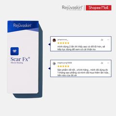 Miếng Dán Xóa Sẹo Lồi REJUVASKIN Scar FX 3.75x7.5cm - Chăm Sóc Da Chất Lượng Cao, Ngăn Ngừa Sẹo Sau Phẫu Thuật, Đảm Bảo An Toàn