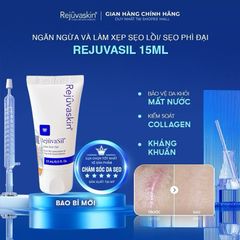 Gel Ngăn Ngừa Sẹo RejuvaSil 15ml - Giảm Sẹo Lồi, Sẹo Phì Đại Bằng Silicone An Toàn Cho Da Trẻ Em và Người Lớn