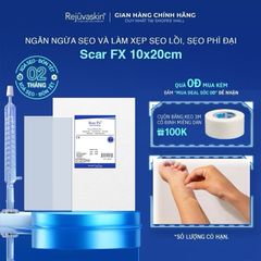 Miếng Dán Xóa Sẹo Lồi/Phì Đại Rejuvaskin Scar FX 10x20cm - Silicone Y Tế Hỗ Trợ Làm Mờ Sẹo, An Toàn Cho Mọi Loại Da