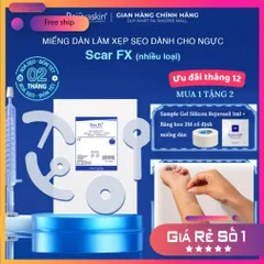 Miếng Dán Xóa Mờ Sẹo Phẫu Thuật Ngực Rejuvaskin Scar FX - Hỗ Trợ Điều Trị Sẹo Sau Phẫu Thuật, Đa Dạng Kích Thước