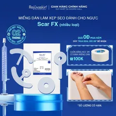 Miếng Dán Xóa Mờ Sẹo Phẫu Thuật Ngực Rejuvaskin Scar FX - Hỗ Trợ Điều Trị Sẹo Sau Phẫu Thuật, Đa Dạng Kích Thước