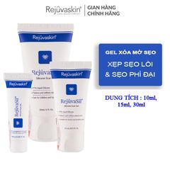 Gel Ngăn Ngừa Sẹo Rejuvasil 10ml/15ml/30ml - Giảm Sẹo Lồi, Phì Đại, Phẫu Thuật - Dễ Dàng Sử Dụng, An Toàn Cho Da Nhạy Cảm