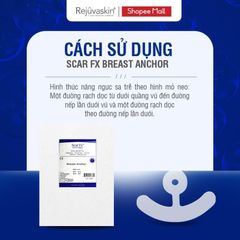 Miếng dán xóa mờ sẹo phẫu thuật ngực REJUVASKIN Scar FX Breast Anchor - Giải pháp chăm sóc da cao cấp từ Mỹ cho làn da hoàn hảo