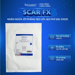 Miếng Dán Sẹo Lồi Scar FX 25x30cm Rejuvaskin - Giúp Làm Mờ và Xẹp Sẹo Phì Đại, An Toàn cho Mọi Loại Da, Sản Xuất tại Mỹ