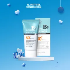 Kem Chống Nắng Prettyskin B5 SPF 50+ PA++++ - Phục Hồi Dưỡng Trắng Da Nhạy Cảm, 50ml