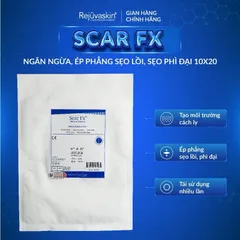 Miếng Dán Sẹo Lồi REJUVASKIN Scar FX 5x10cm - Giảm Sẹo Phì Đại Hiệu Quả, Chăm Sóc Da An Toàn, Phục Hồi Vết Thương