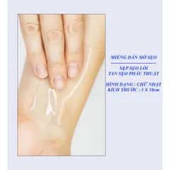 Miếng Dán Sẹo Lồi REJUVASKIN Scar FX 5x10cm - Giảm Sẹo Phì Đại Hiệu Quả, Chăm Sóc Da An Toàn, Phục Hồi Vết Thương