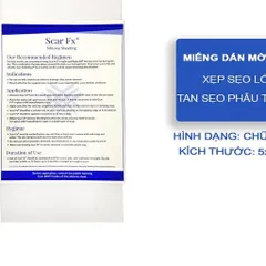 Miếng Dán Sẹo Lồi REJUVASKIN Scar FX 5x10cm - Giảm Sẹo Phì Đại Hiệu Quả, Chăm Sóc Da An Toàn, Phục Hồi Vết Thương