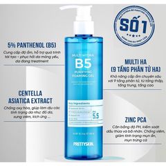 Gel Rửa Mặt PrettySkin Multi Hydra B5 300ml - Sữa Rửa Mặt Làm Sạch Sâu, Cấp Ẩm, Kiểm Soát Dầu Chuyên Sâu cho Da Nhạy Cảm