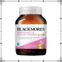 Viên uống Blackmores Pregnancy & Breast - Feeding Gold 60 viên, bổ sung vitamin cho mẹ bầu và cho con bú, hỗ trợ thai kỳ khỏe mạnh