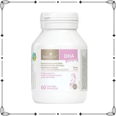 Viên uống DHA Bioisland cho bà bầu 60 viên - Hỗ trợ phát triển trí não và thị giác cho thai nhi, tăng cường sức khỏe mẹ bầu