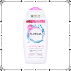 Dung dịch vệ sinh phụ nữ Femfresh Soothing Wash 250ml - Hỗ trợ kháng viêm, tươi mát, an toàn cho mọi phụ nữ.