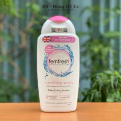 Dung dịch vệ sinh phụ nữ Femfresh Soothing Wash 250ml - Hỗ trợ kháng viêm, tươi mát, an toàn cho mọi phụ nữ.